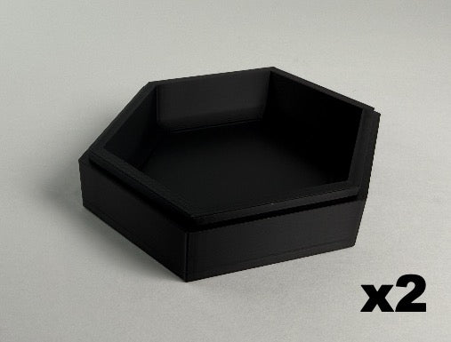 **Limited Run PreOrder** HexaStack Base Builder (5-Pack) – The Modular Display Starter Kit ENEMY BLUE