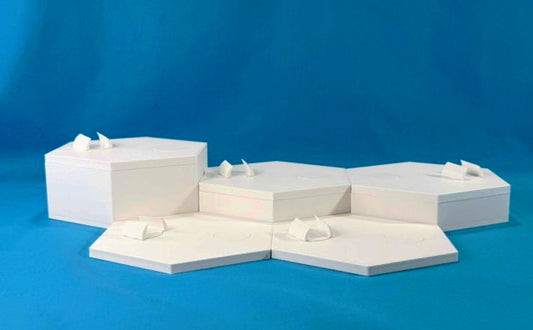 Pre-Order (Limited Run): WHITE HexaStack Base Builder (5-Pack)