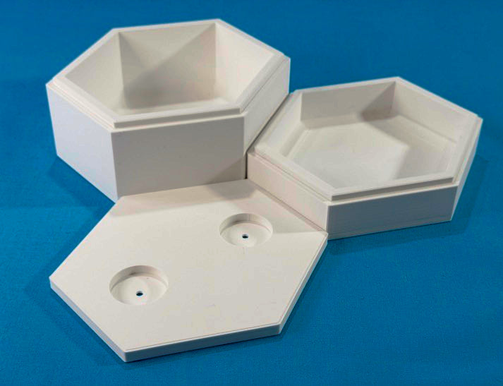 Pre-Order (Limited Run): WHITE HexaStack Base Builder (5-Pack)