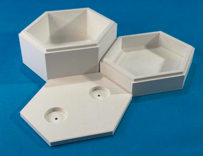 Pre-Order (Limited Run): WHITE HexaStack Base Builder (5-Pack)