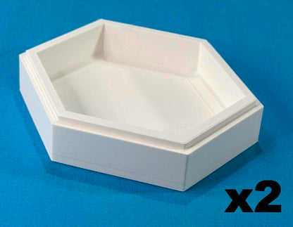 Pre-Order (Limited Run): WHITE HexaStack Base Builder (5-Pack)