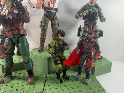 **Limited Run PreOrder** HexaStack Base Builder (5-Pack) – The Modular Display Starter Kit Combat Green